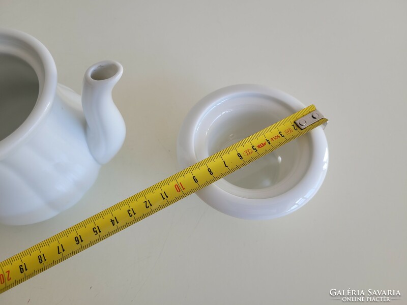 Régi vintage 6 os méretű Csehszlovák porcelán kávéfőző kávéskanna és szűrő része