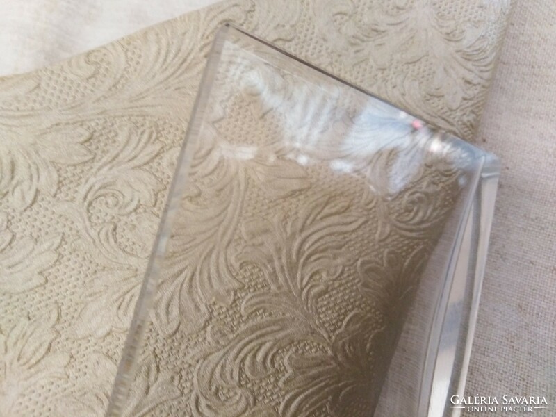 Üveg szalvéta tartó - hajlított plexi formában