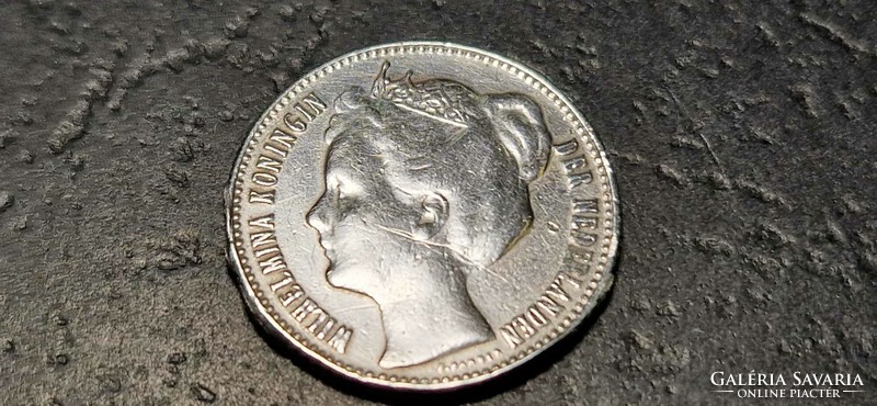 Netherlands ½ gulden, 1909.