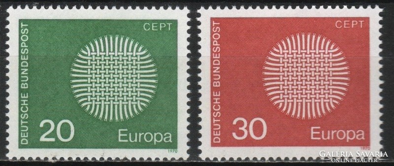 Postatiszta Bundes 1669 Mi 620-621      0,80 Euró
