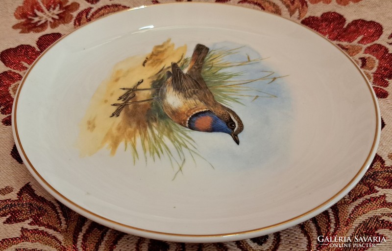 Blue bird porcelain decorative plate (l4182)