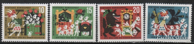 Postatiszta Bundes 1606  Mi 408-411     1,40 Euró