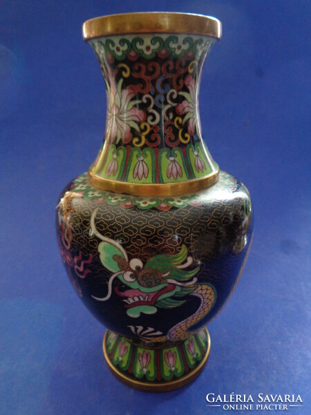 Old Chinese vase with septum enamel