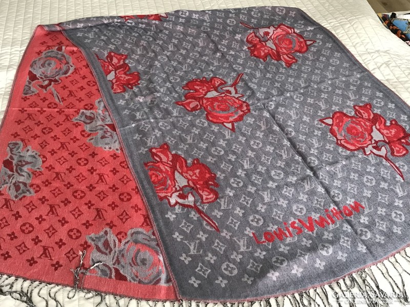 Louis vuitton scarf with rose pattern, design by stephen sprouse from 2008