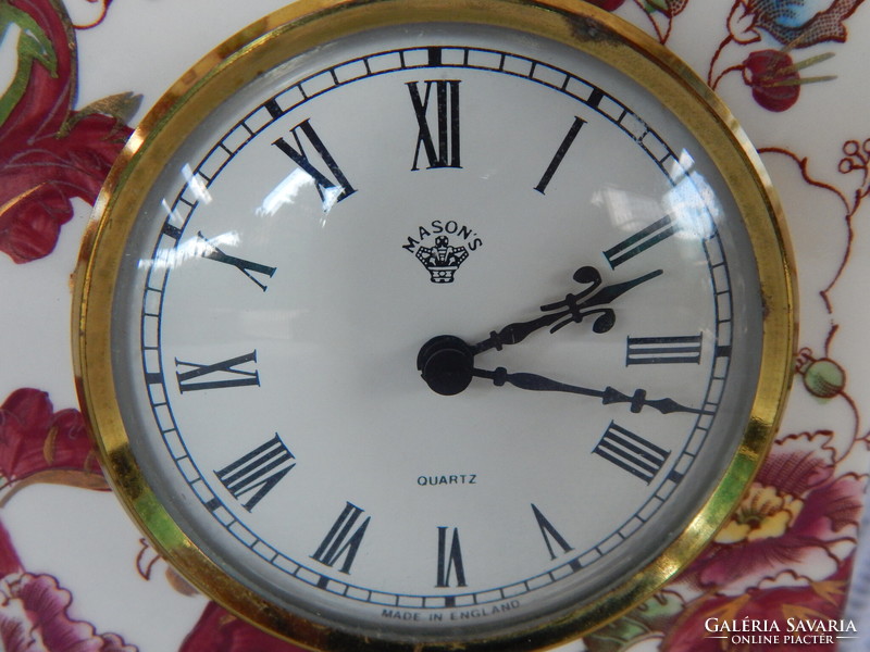 Mason's mandalay red mantel or table clock