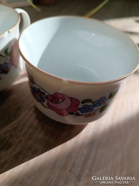 Kalocsai porcelain tea cup (2 pcs.)