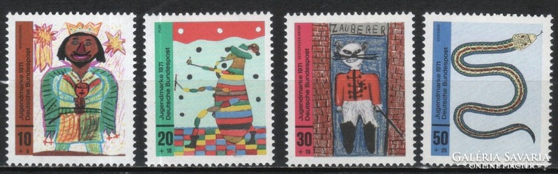 Postatiszta Bundes 1701 Mi 660-663      3,00 Euró