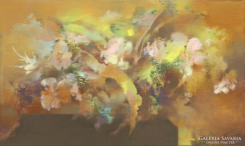Emil Szekeres: Flower composition - with frame 40x60 cm - artwork: 30x50 cm - 2316/003