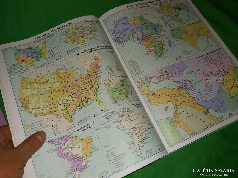 CARTOGRAPHIA Középiskolai történelmi atlasz 2003 HUNDIDAC Nagydíjas kiadvány a képek szerint
