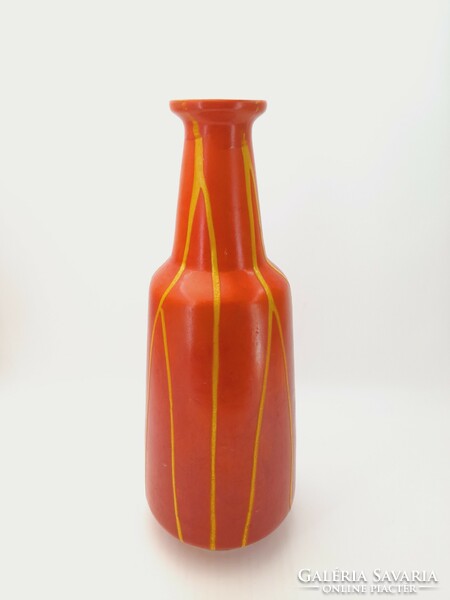 Retró Tófej kerámia váza, 32 cm