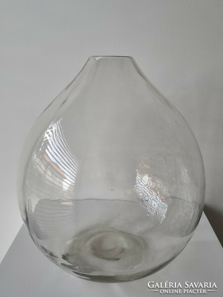 Old large glass balloon with a special shape, even for making a florarium