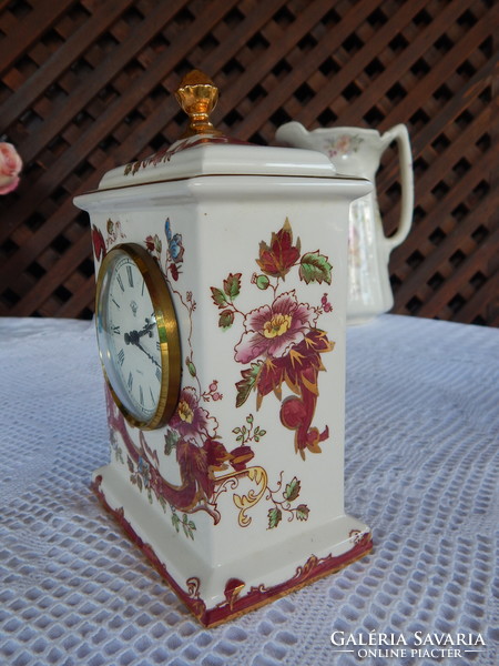 Mason's mandalay red mantel or table clock