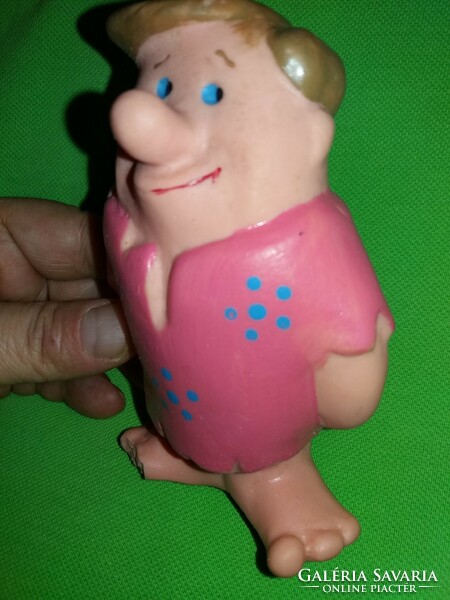 Old whistling rubber hanna-barbera flinstone lame toy figure 16 cm according to the pictures