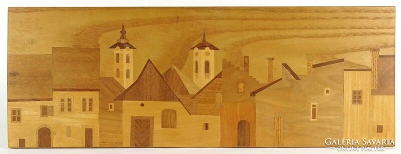 Inlay marked 1P158 Szentendre street section 14.5 X 40 cm