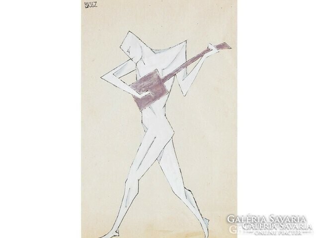 Byssz róbert (berkenyéd, 1893 - budapest, 1961): dancing with mandolin