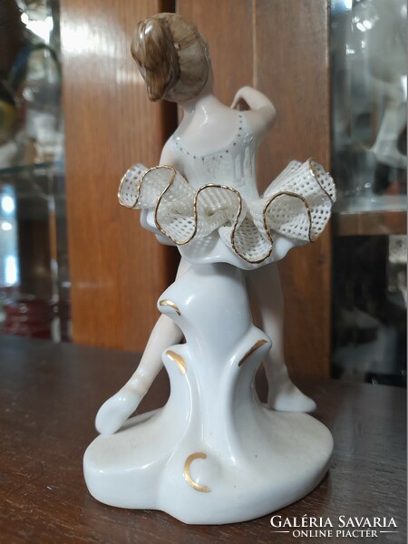 Ballerina, dancing woman porcelain figure.