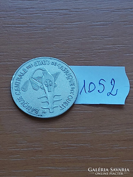 West Africa 100 Francs Francs 1989 Copper-Nickel, #1052
