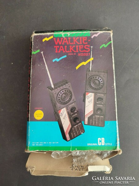 Super retro walkie-talkies ns 881 cb radio in its own box - ep