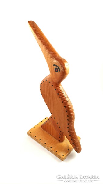 Retro Hungarian wooden bird.
