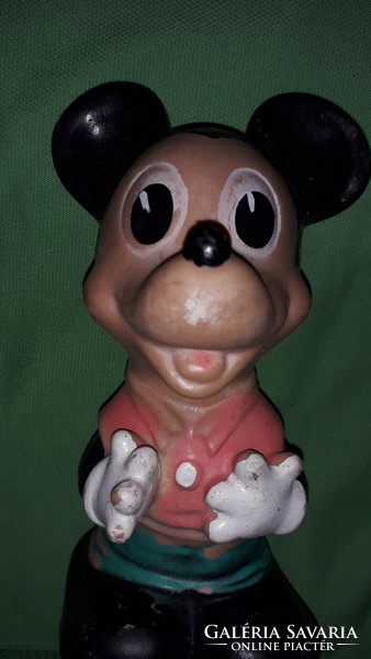 Antique original ring-stamped disney mickey mouse, mickey mouse figure in superb condition 17 cm according to the pictures