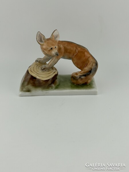 Herend fox with antique mark