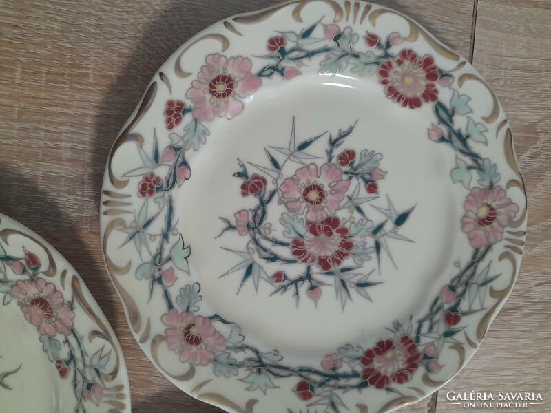 Zsolnay hand-painted cake plate