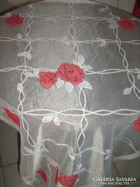 Beautiful vintage rose stained glass curtain