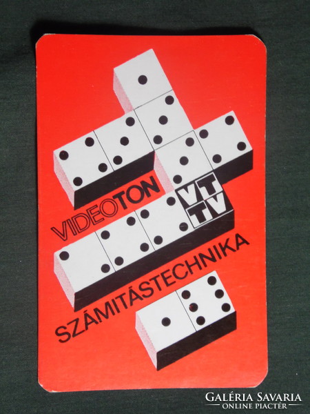 Kártyanaptár, VIDEOTON televízió, számítástechnika,,1975