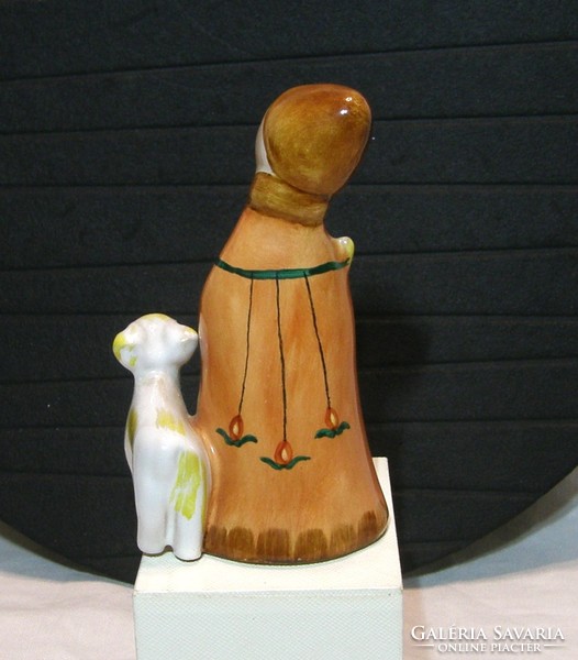 Juhász - Bodrogkeresztúri mázas kerámia figura