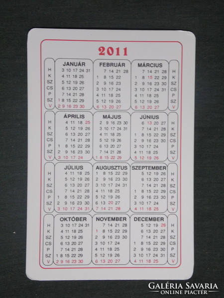 Card calendar, répásy chrono watch salon, Pécs, seiko watch, 2011