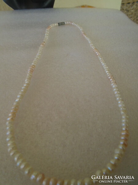 Pure pearl necklace from off-white Japan, 100% natural, 48 cm long