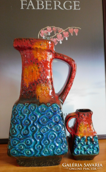 Bay keramik mid century square ceramic vase family