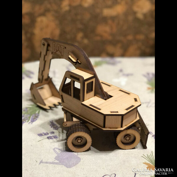 Wheeled excavator model