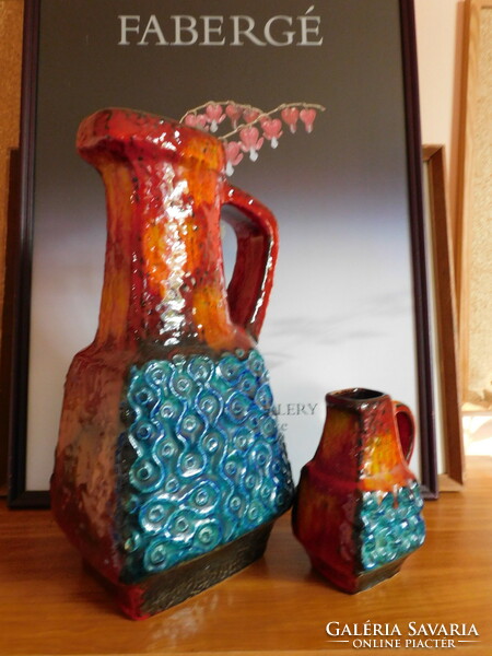 Bay keramik mid century square ceramic vase family