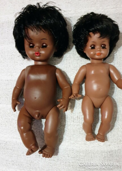 Negro dolls, chocolate dolls 2 in one zapf max /rare/ and Hans völk doll
