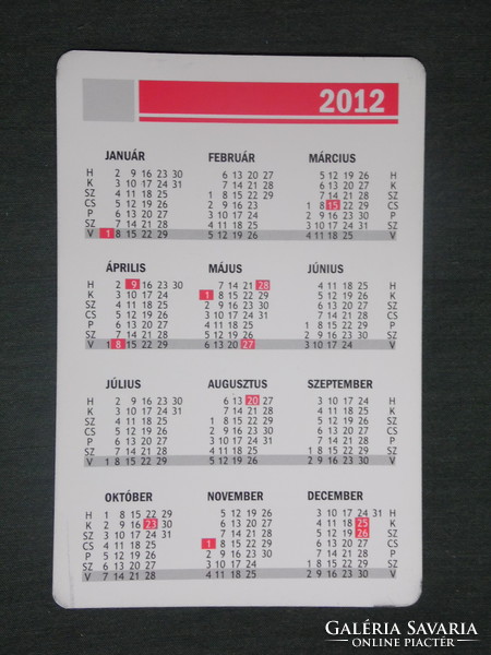 Card calendar, répásy chrono watch salon, Pécs, tissot watch, 2012