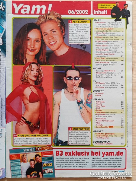 Yam magazin 02/1/30 Elijah Wood Britney Kylie Linkin Busta Rhymes Shakira No Doubt Orlando Bloom