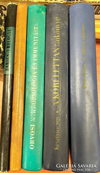 Glauber, Babics, Horn, Alföldy: package of medical books - textbooks, antiquarian book