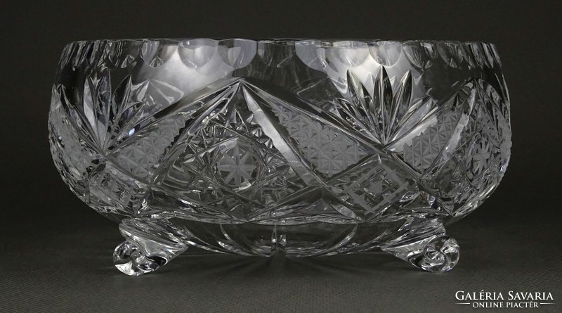 1P193 large crystal centerpiece serving bowl