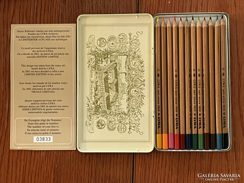 Well !!! Limited edition of 12 colored pencils from lyra!!! New !!!