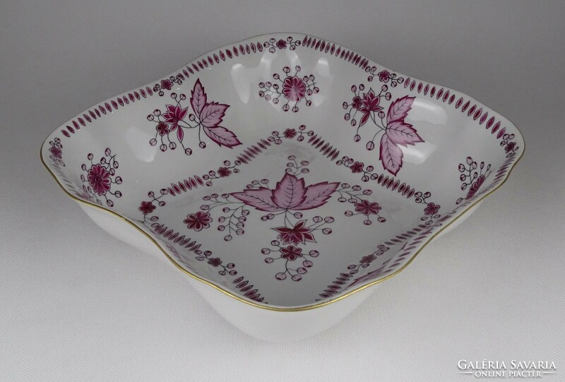 1P236 Raven House porcelain serving bowl with pink pattern