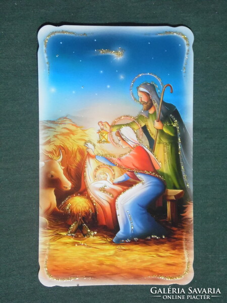 Kártyanaptár, vallás, ünnepek, kis Jézus,grafikai rajzos, 2015