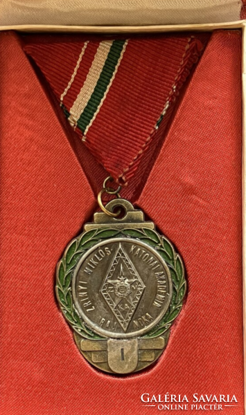 Miklós Zrinyi Military Academy Champion 1965 - medal in gift box