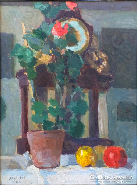 Pál Jávor (1880-1928): still life with apples 1906