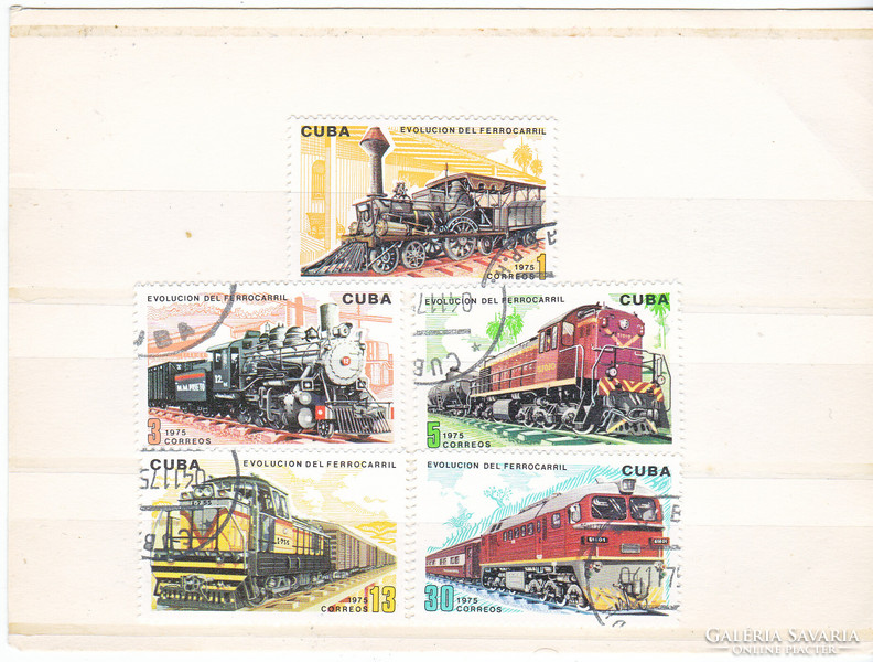Complete set of Cuba commemorative stamps 1975