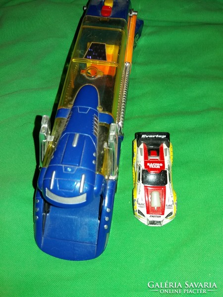 Retro realtoy big foot car transporter with launch car, condition according to the pictures