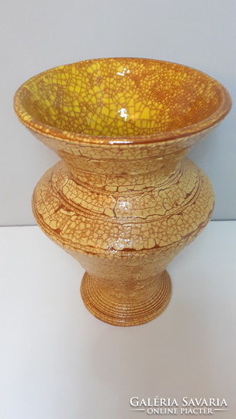 Flawless gorka gauze art deco applied art ceramic vase 22 cm