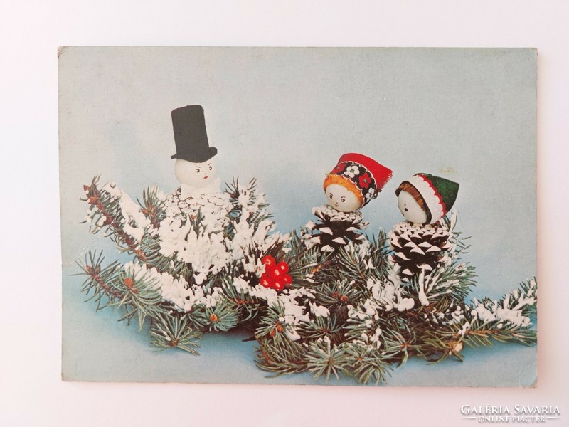 Régi karácsonyi képeslap 1978 levelezőlap