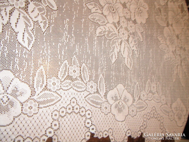 Beautiful vintage pansies filigree curtains