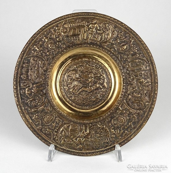 1P227 old four seasons bronze wall plate copy 19 cm
